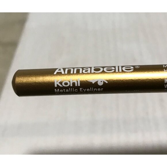Annabelle Kohl Metallic Eyeliner 300 Pure Gold Hypoallergenic Vitamin E & C - Picture 2 of 5